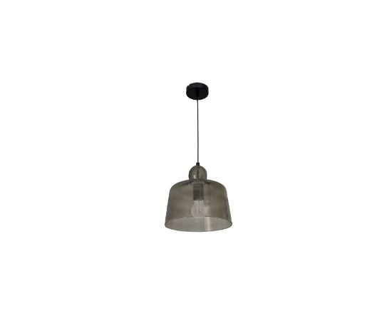 Pendant LUMINEX 1 Bell smoke glass 063 E27 1x MAX 60W