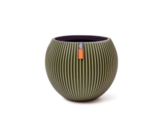 Flower pot Capi Europe Vase Groove 30x25cm green