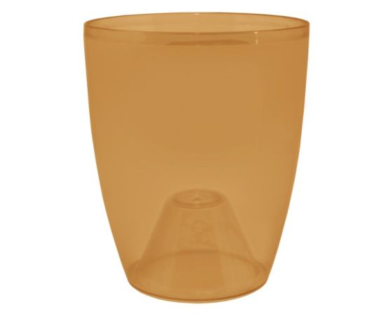 Transparent plastic pot Aleana Orqidea 12x14 amber