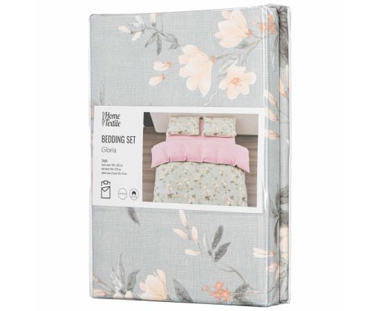 Bed linen set Ardesto Gloria ART1622FP 100% cotton 160x220cm pink