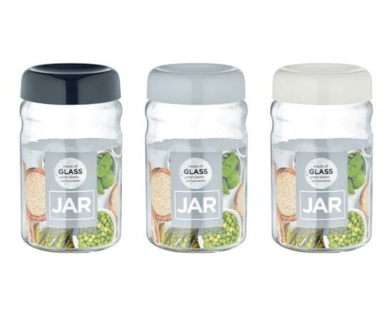 Jar with lid RENGA Mono 131167 1400 ml