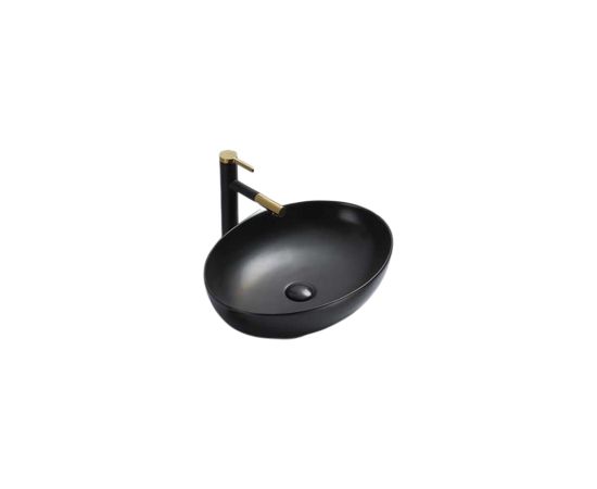 Washbasin Pate Oval 78166MB Matt black