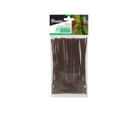 Plant tape brown Bradas 170/5.4mm 50 pcs