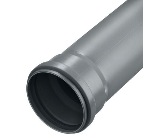 Domestic sewage pipe Hakan 50X2000 PP HT S20 GRAY