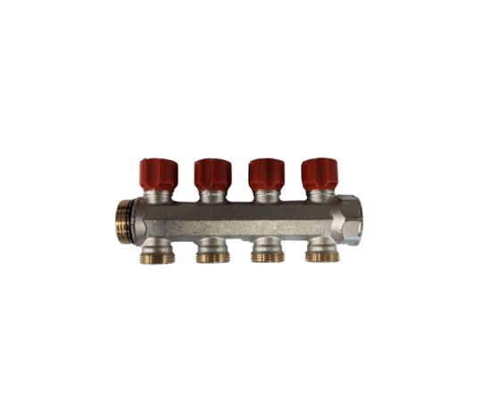 Manifold IVAR 1"X16X4 ways red (507322NR)