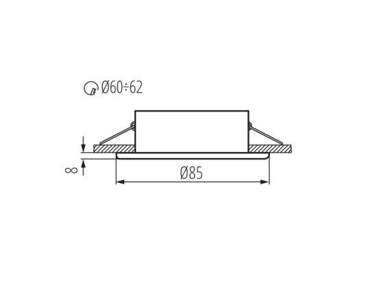 Point light Kanlux MARIN CT-S80-W IP44 Gx5.3 1x MAX 35W