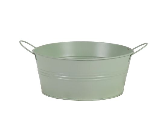 Горшок металлический Mega Collections Bob 2 Ears Bowl Olive Green D24.5H11