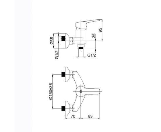 შემრევი RUBINETA Uno-12/K (N20D01)