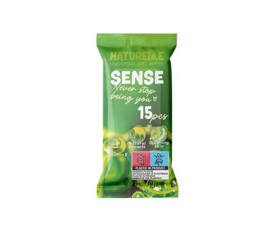 Салфетки влажные универсальные Naturelle Sense 15шт