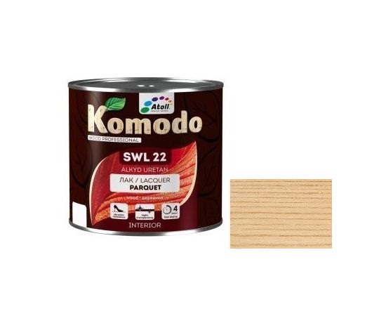 Лак Komodo Parquet SWL-22 0.7 л глянцевый