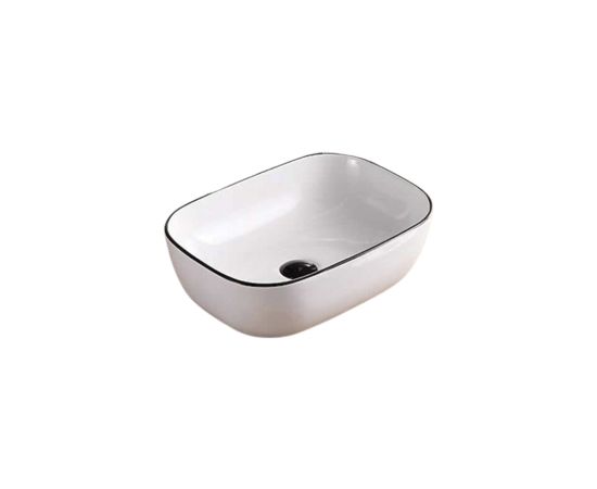 Washbasin Pate Oval C1097 Glossy white