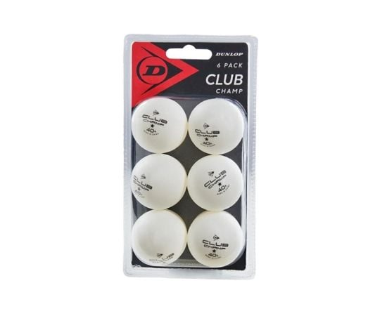 Table tennis balls DUNLOP CLUB CHAMP 40+ 6pcs