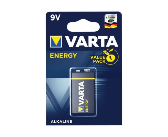 Battery alkaline Varta Energy 9V 6LR61 (Krone)