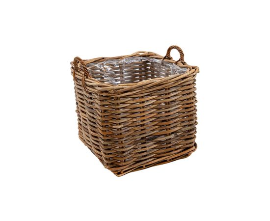 Wicker pot Mega Collections Kubu CL Square -SP- W33H37