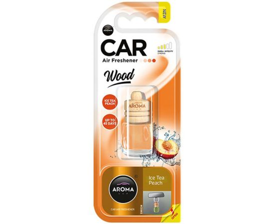 Ароматизатор Aroma Car Wood Ice Tea Peach 6ml