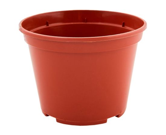 Plastic pot 13x9,7 (terracotta) with drainage system