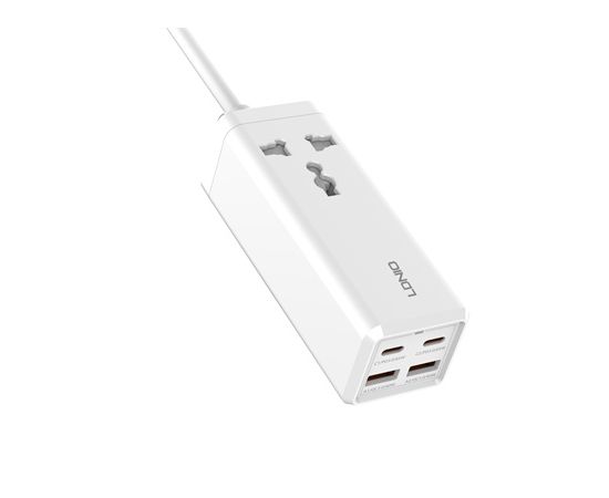 Удлинитель адаптер LDNIO SC1418 1 2м 2 USB-A C