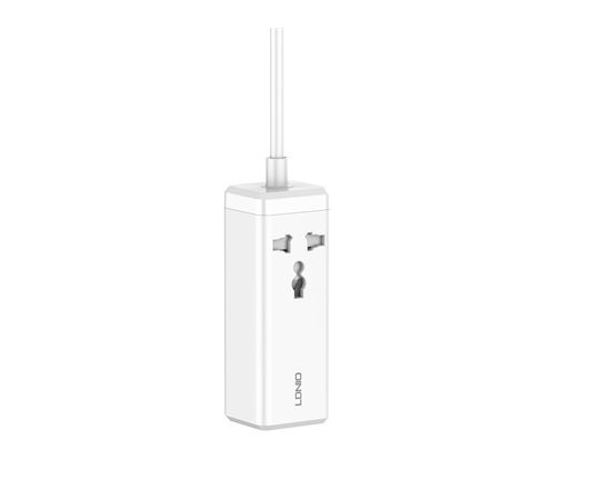 Удлинитель адаптер LDNIO SC1418 1 2м 2 USB-A C