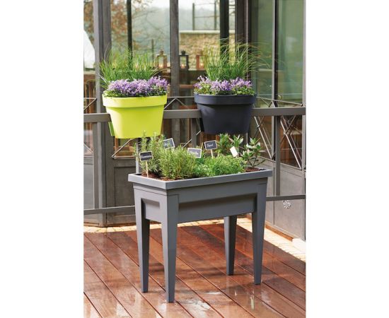 Горшок пластиковый EDA Plastiques VEG&TABLE CITY 76 X 38,5 X 68см 57л