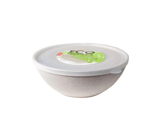 Bowl with lid Aleana 0,8l ECO WOOD white rose