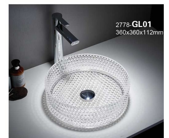 Washbasin Pate Glass Round GL01