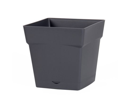 ქოთანი პლასტმასის EDA Plastiques POT TOSCANE CARRE 24,8x24,8x24,6სმ