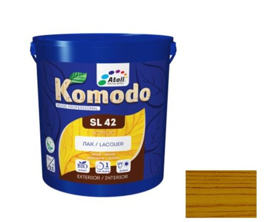 ლაქი Komodo SL-42 Acrylic წაბლი 0,7 ლ.