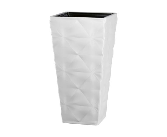 Flowerpot FORM PLASTIC Diva Slim square 30 white 4670-011