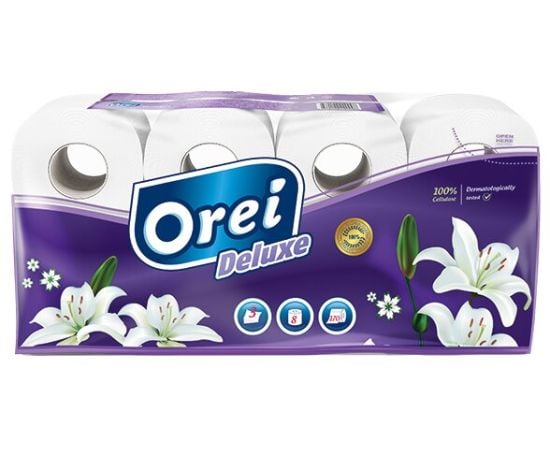 Туалетная бумага Orei Deluxe 8 шт