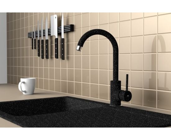 Faucet for kitchen Rubineta Axe-33 (BK)