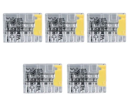 Клемма быстроразъемная DPM 5x0.5 2.5мм 5шт BMSZ15N