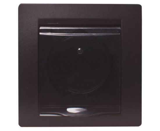 Power socket grounded DPM SEU1013B 1 sectional black