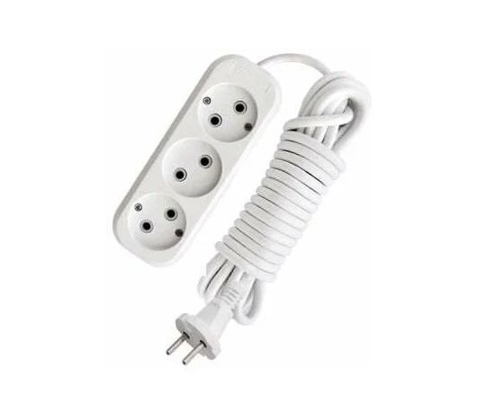 Extension cord 3x2m without grounding 2x0.75 10A