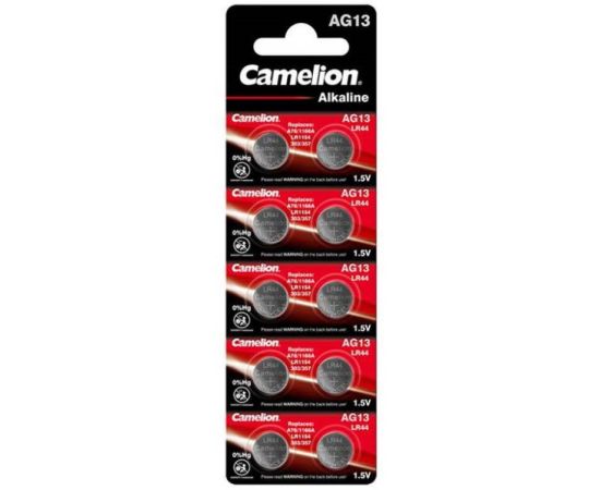 ელემენტი Camelion AG13-BP10 Alkaline LR44 10 ც