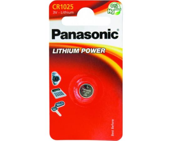 ლითიუმის ელემენტი Panasonic CR1025 3V