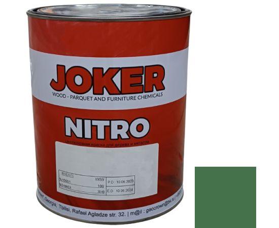 Nitrocellulose paint Joker green glossy 2.5 kg