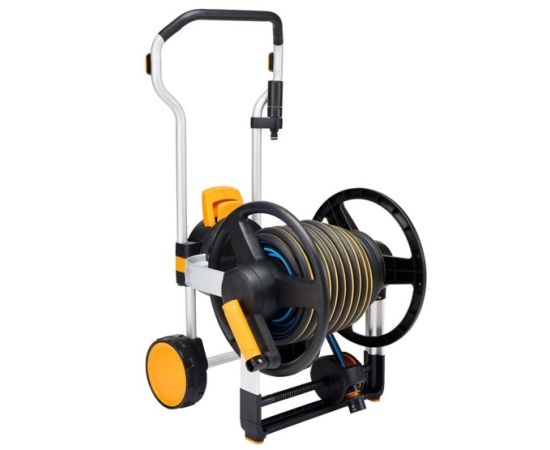 Hose reel with hose and accessories Fiskars XL