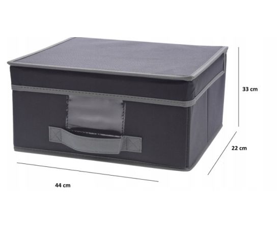 Storage box Koopman WITH FLIP LID GRAY