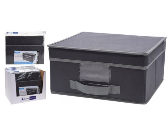 Storage box Koopman WITH FLIP LID GRAY