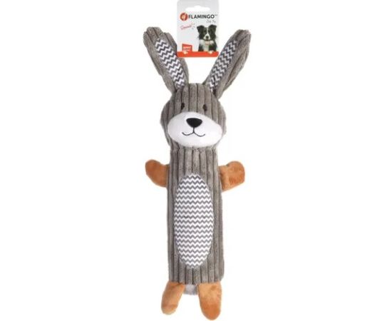 Toy dog rabbit Flamingo SQUEAKER GRAY 43cm