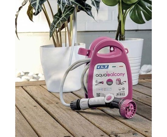 Reel with hose and accessories GF Aquabalcony GF80265852 10 m fuchsia