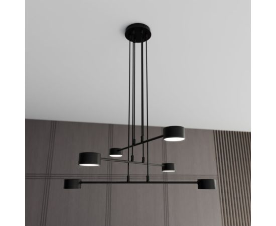 Chandelier EMIBIG MODUS 6 Gx53 h1000 L700 black 1339/6