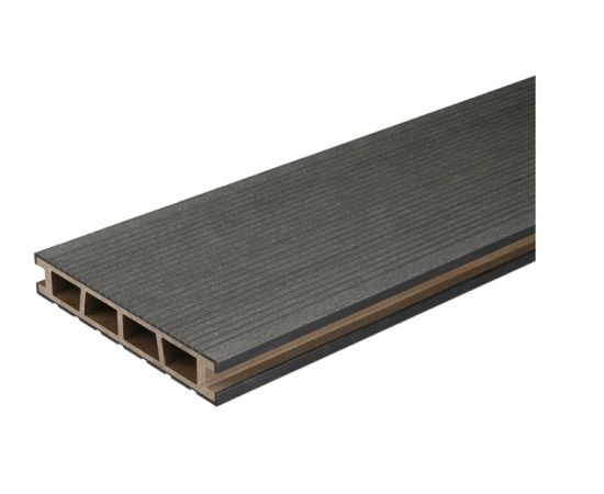 Доска террасная Bergdeck Black Brushed 150x25x2400 мм