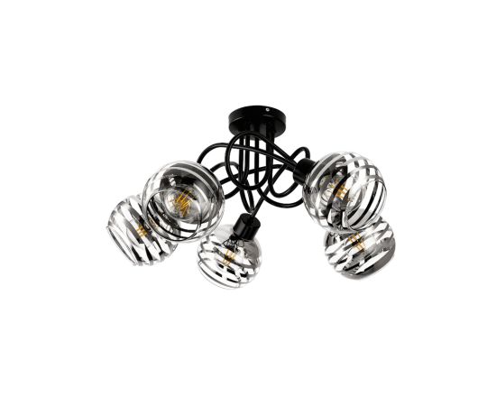 Chandelier ADVITI MILANO 5 E27 black