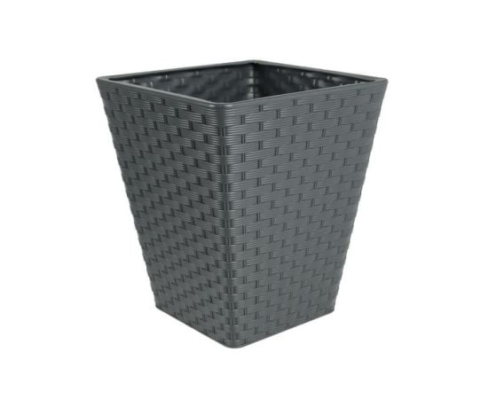 Plastic flower pot FORM PLASTIC Rattana square 3860-014 Ø30 anthracite