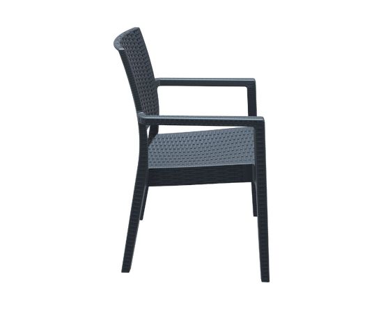 Armchair dark grey Ibiza 87x59x58 cm