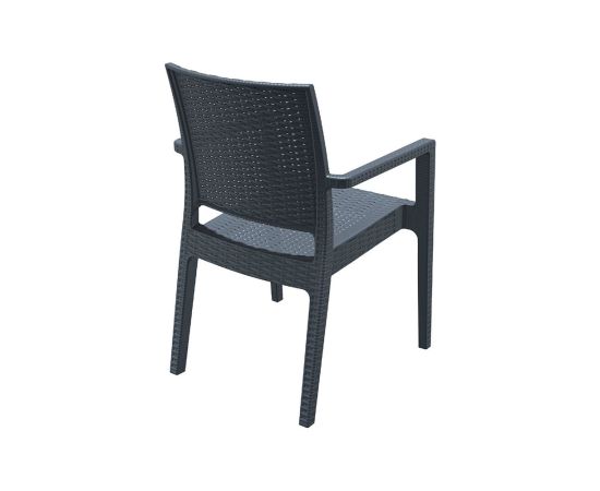 Armchair dark grey Ibiza 87x59x58 cm