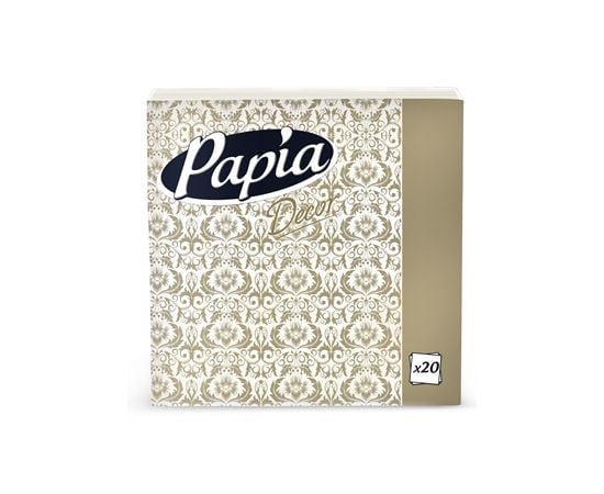 Салфетки 3-х слойные Papia Decor 20 шт