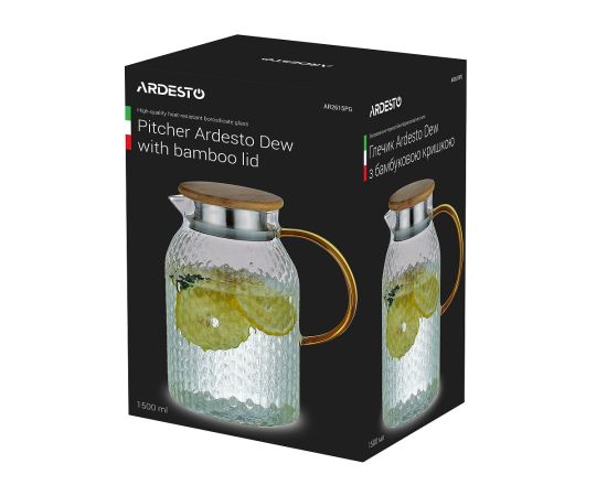 Jug with bamboo lid Ardesto AR2615PG 1500ml