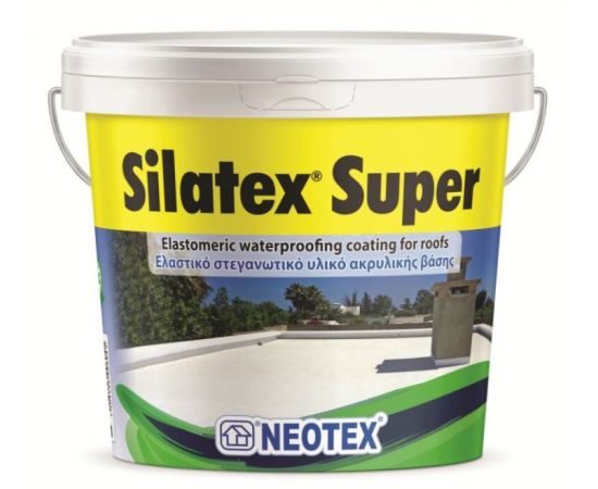 ჰიდროიზოლაცია Neotex Silatex Super 12 კგ white